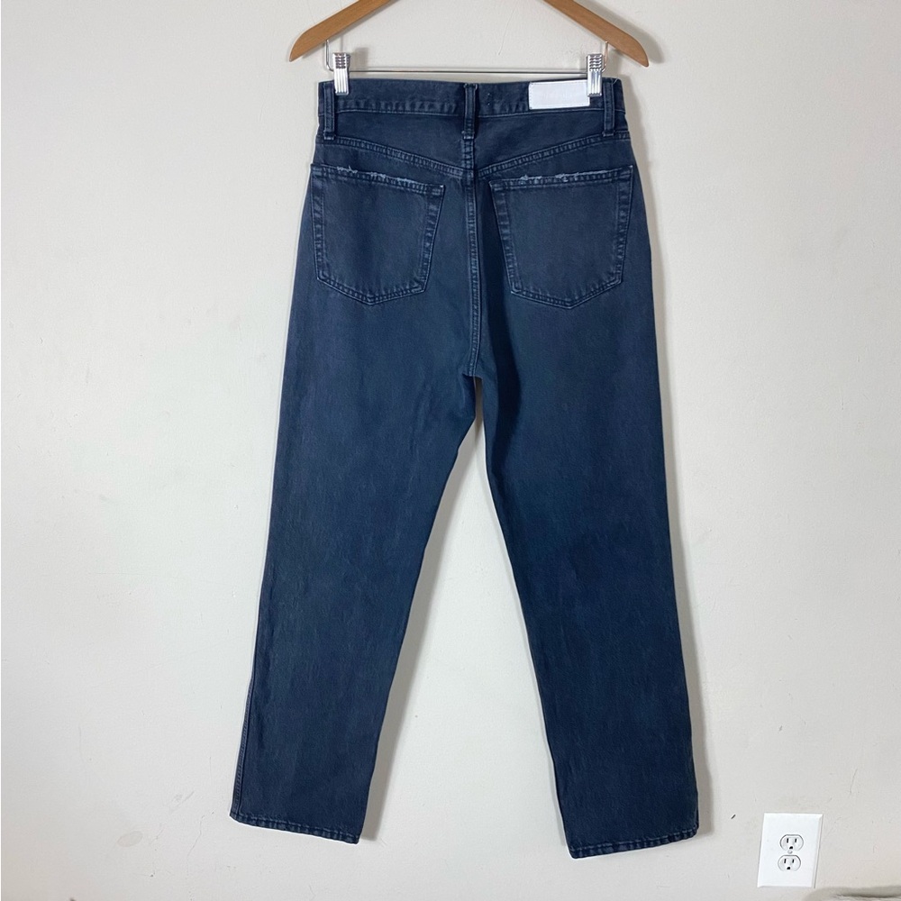 RE/DONE High Rise Loose Jeans Washed Black with Rips - 28 - Picture 14 of 16